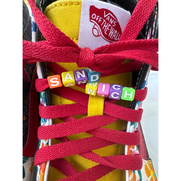 Vans Off The Wall Custom Made JellyNut Sandwich High Tops Women's 8 Men's 6/5 - Picture 11 of 13